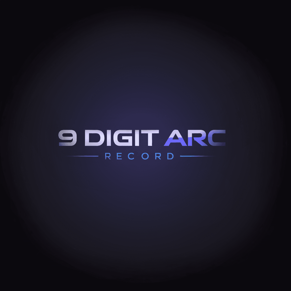 9 Digit Arc Record Label Logo